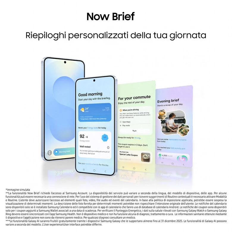 SAMSUNG Galaxy S25 Smartphone, 512 GB, Argento