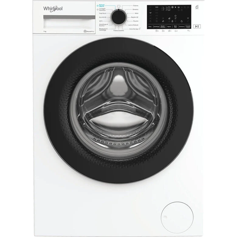Whirlpool WAM 762WB IT Lavatrice A Libera Installazione 7 Kg, 1200 Giri, Classe A, Bianco