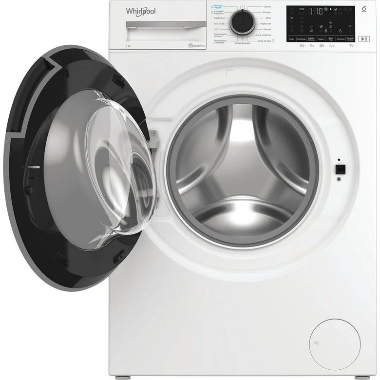 Whirlpool WAM 762WB IT Lavatrice A Libera Installazione 7 Kg, 1200 Giri, Classe A, Bianco