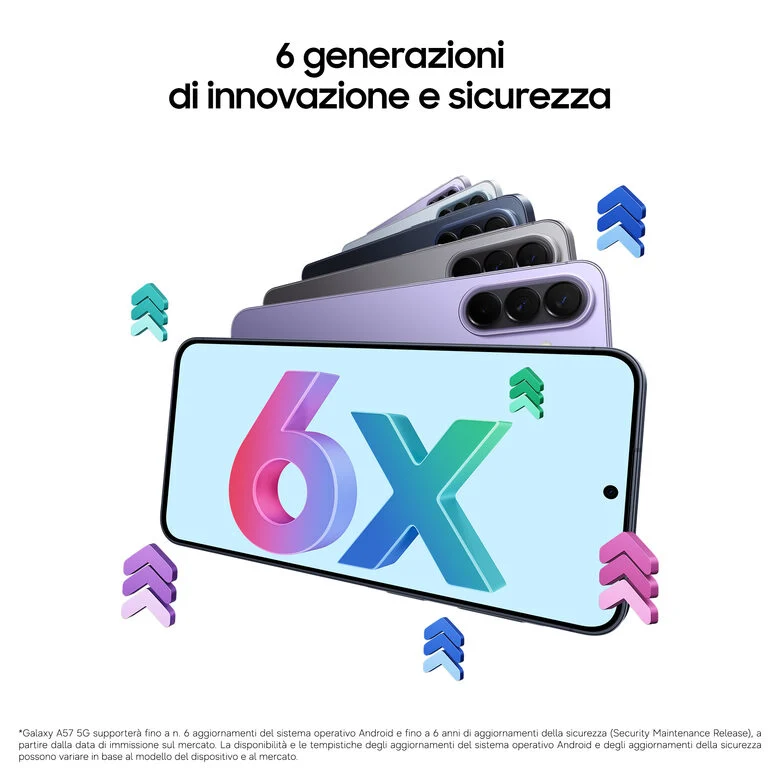 Samsung Galaxy A57 5G 17 cm (6.7") Doppia SIM Android 16.0 USB tipo-C 8 GB 128 GB 5000 mAh Grigio