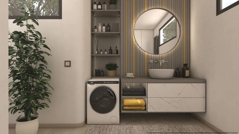 Haier HW50-BP12307-S lavatrice Caricamento frontale 5 kg 1200 Giri/min A Bianco