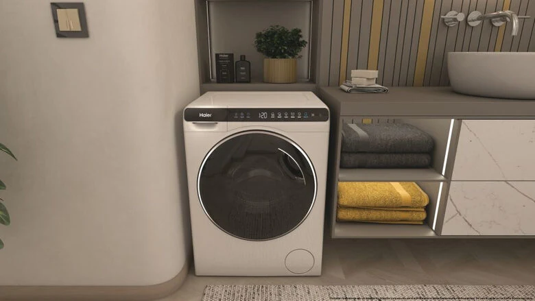 Haier HW50-BP12307-S lavatrice Caricamento frontale 5 kg 1200 Giri/min A Bianco