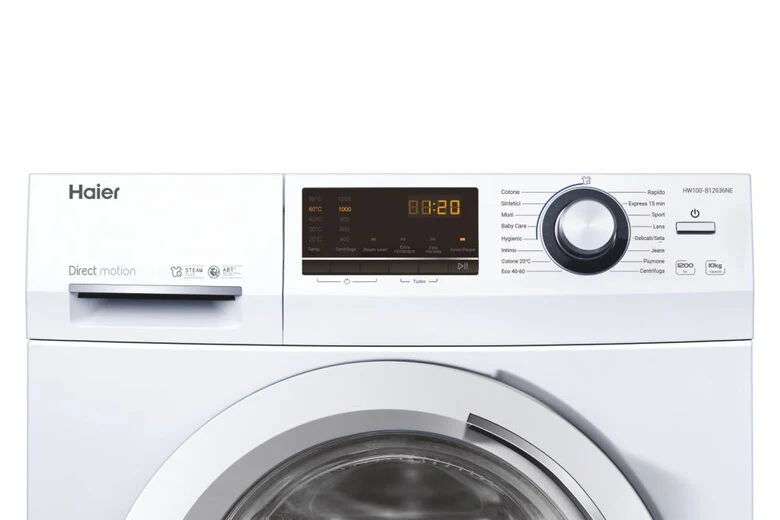 Haier Serie 636 HW100-B12636NE lavatrice Caricamento frontale 10 kg 1200 Giri/min A Bianco