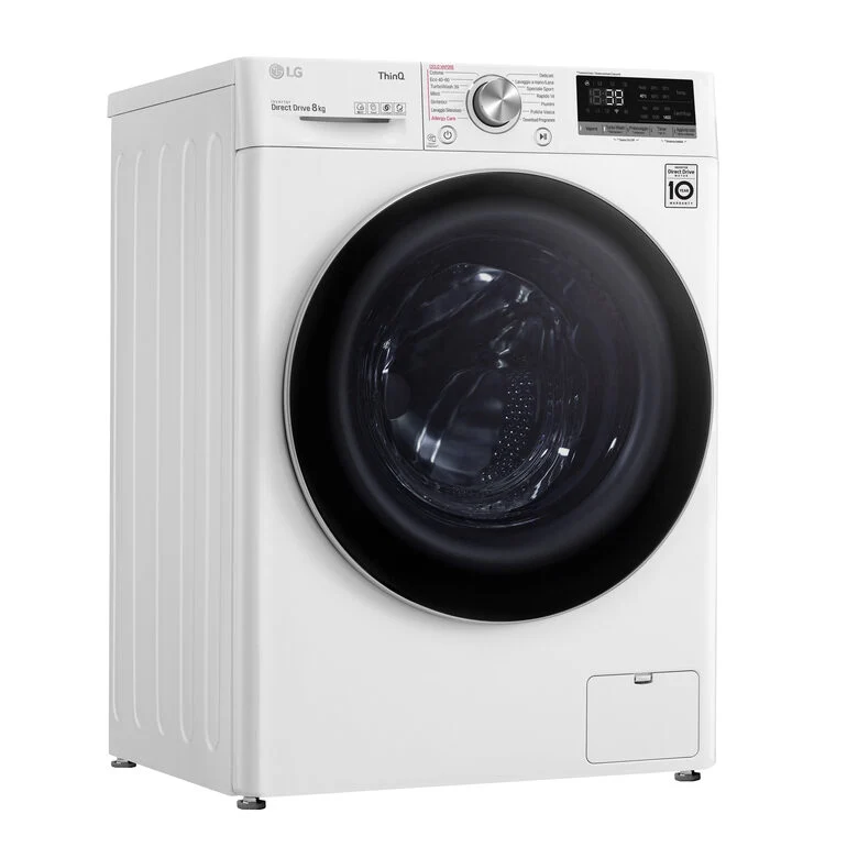 LG F4WV708S1E Lavatrice Intelligente AIDD 8kg Vapore TurboWash 360 1400 Giri/min Carica frontale Classe A