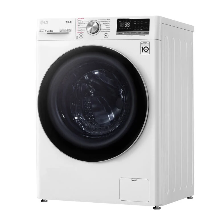 LG F4WV708S1E Lavatrice Intelligente AIDD 8kg Vapore TurboWash 360 1400 Giri/min Carica frontale Classe A