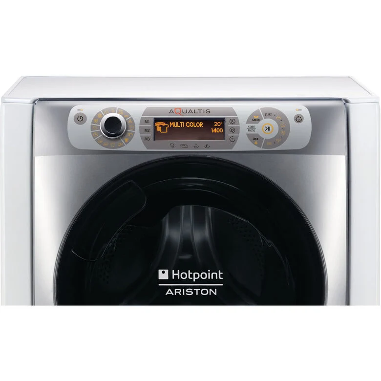 Hotpoint AQ104D497SD EU/B N lavatrice Caricamento frontale 10 kg 1400 Giri/min Argento, Bianco