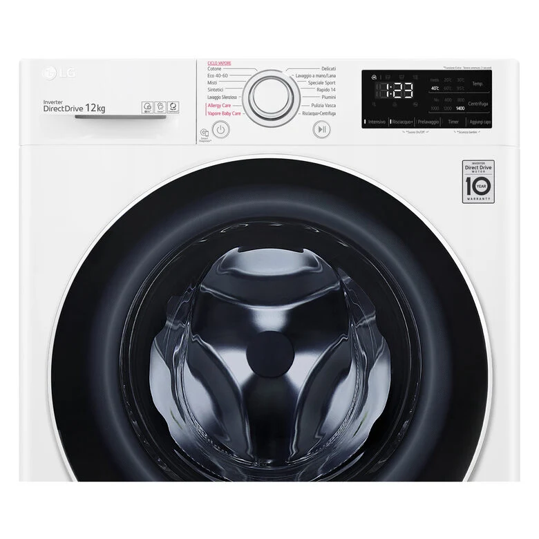 LG F4WV312S0E Lavatrice Intelligente AIDD 12kg Vapore 1400 Giri/min Carica frontale Classe B