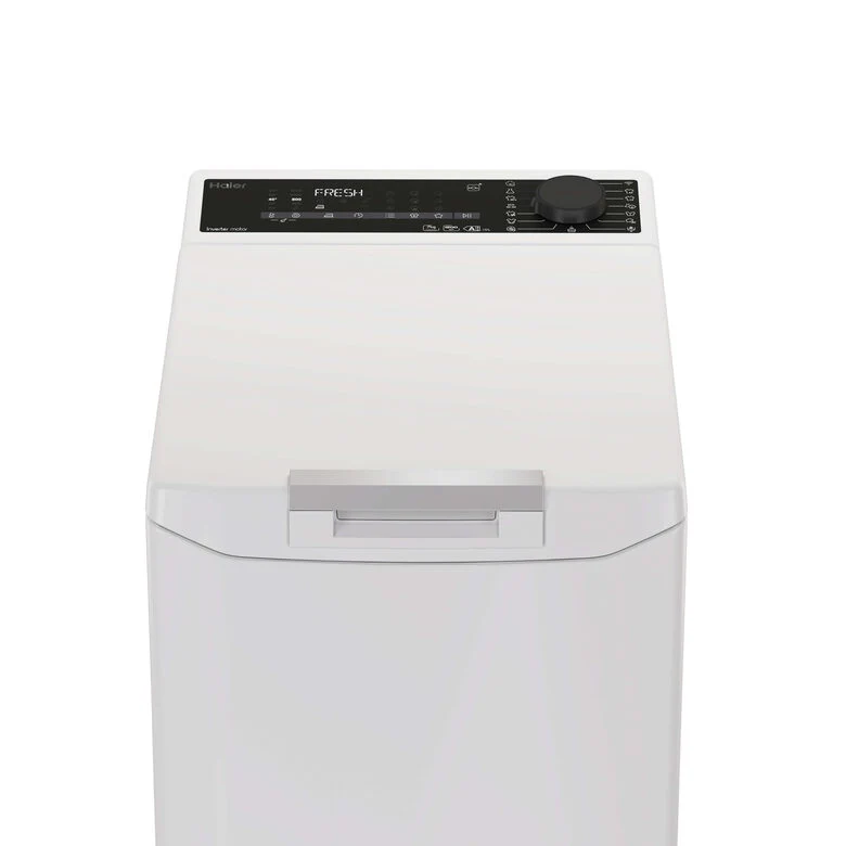Haier T Series 7, Lavatrice Carica dall'alto 7 KG, 15% più efficente della classe A, 1200 giri, Bianco, Inverter, Vapore, THASN276TM7-S