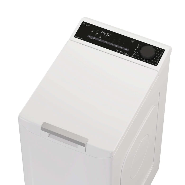 Haier T Series 7, Lavatrice Carica dall'alto 7 KG, 15% più efficente della classe A, 1200 giri, Bianco, Inverter, Vapore, THASN276TM7-S