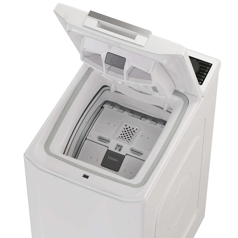 Haier T Series 7, Lavatrice Carica dall'alto 7 KG, 15% più efficente della classe A, 1200 giri, Bianco, Inverter, Vapore, THASN276TM7-S