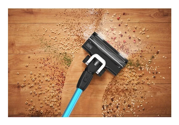 Black & Decker BSV520BRB-QW scopa elettrica Aspirapolvere elettrica Batteria Secco Senza sacchetto 0,65 L Blu 2 Ah