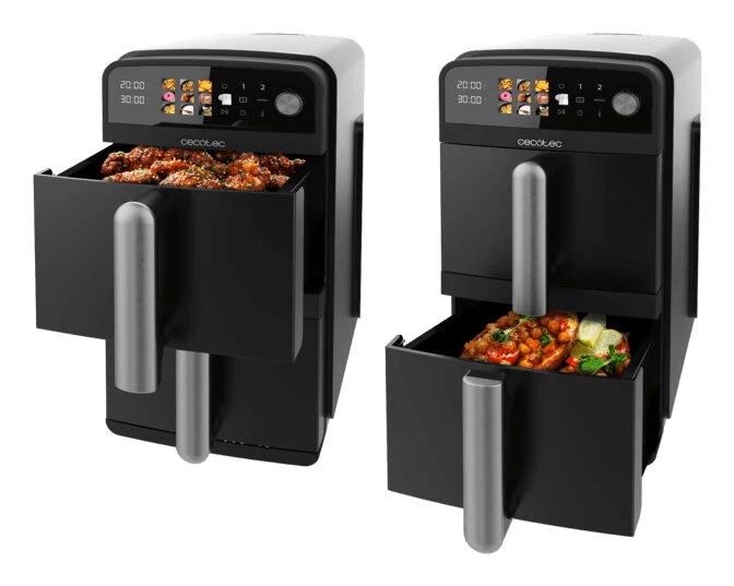 Cecotec Cecofry DuoLevel 10000 Doppia 10 L Indipendente 2400 W Friggitrice ad aria calda Nero
