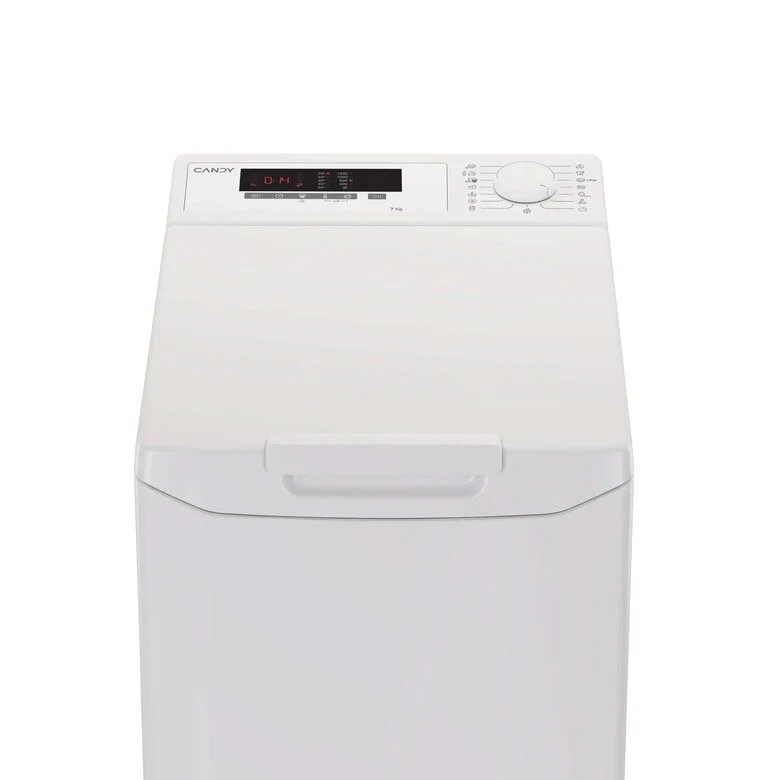 Candy Easy, Lavatrice Carica dall'alto 7 KG, Classe C, 1200 giri, Bianco, EYTC1 272D3-S