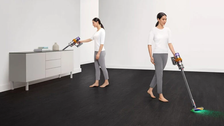 Dyson V15s Detect Submarine Aspirapolvere a bastone 2 in 1 Batteria Secco e bagnato Senza sacchetto 0,77 L Nichel, Giallo