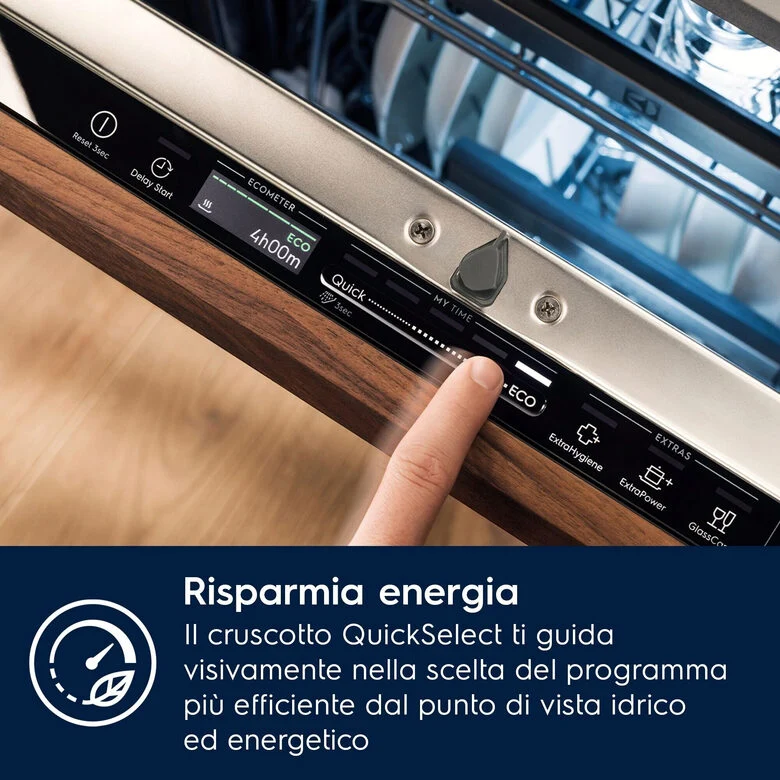 Electrolux Lavastoviglie Incasso 60 Cm - Int. Totale 14 Coperti Classe A-10% 38 Dba MADE IN ITALY E82LX220S