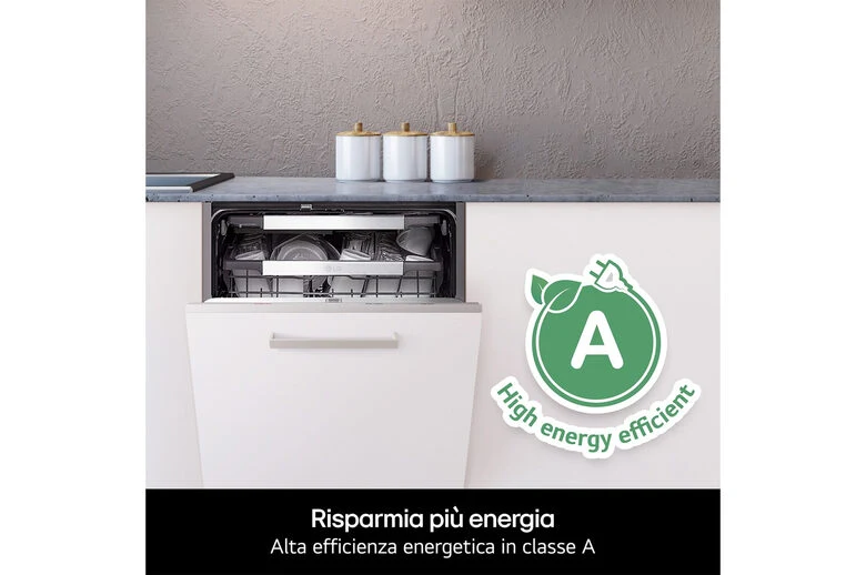 LG QuadWash DB375TXS Lavastoviglie a scomparsa totale Classe A 14 coperti Vapore Wi-Fi
