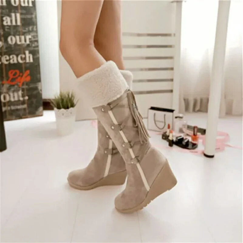 Women's Winter Wedge Boots
