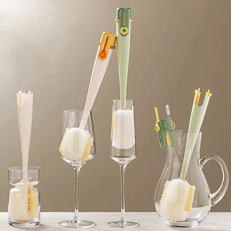 Five-in-One Bottle Cleaning Brush