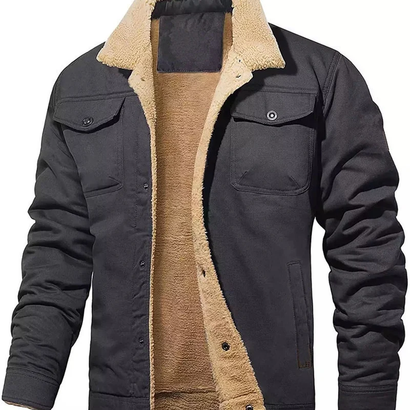 Men's Sherpa-Lined Utility Jacket