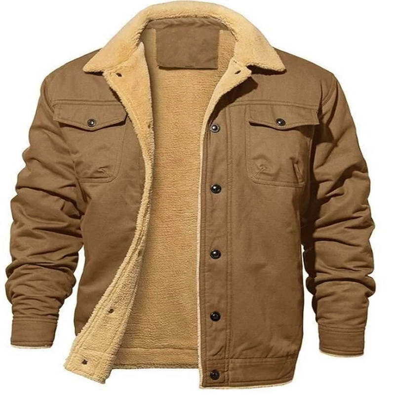 Men's Sherpa-Lined Utility Jacket
