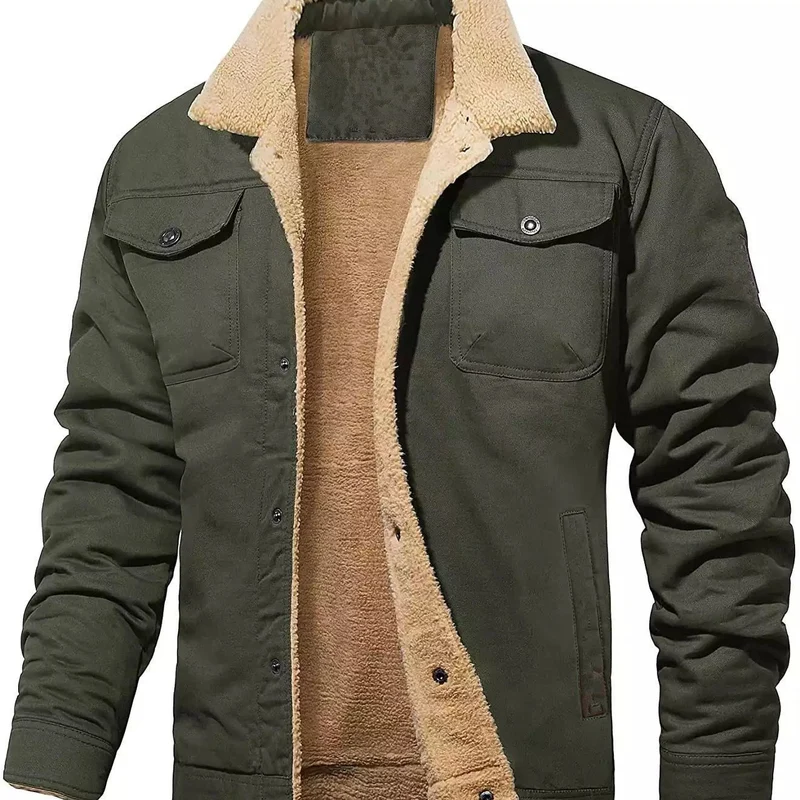 Men's Sherpa-Lined Utility Jacket