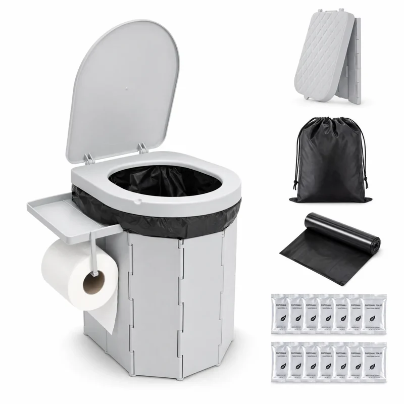 Foldable Portable Camping Toilet