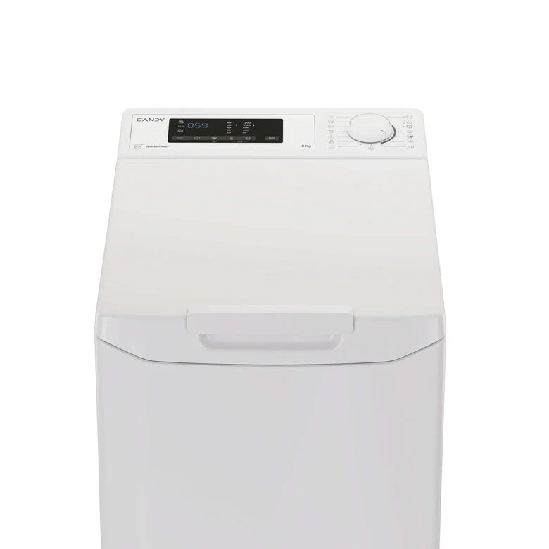Candy TCA283D2-S ProWash 300 Lavatrice A Carica Dall'alto Libera Installazione 8 Kg, 1200 Giri, Motore Smart Inverter, Classe D, Bianco