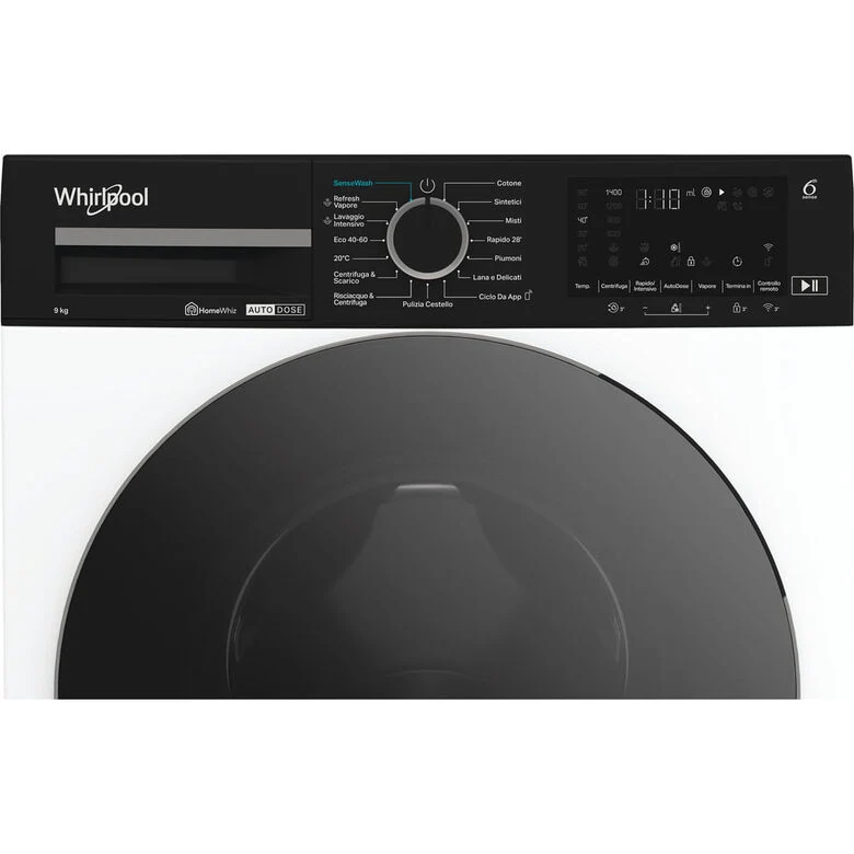 Whirlpool Lavatrice smart connessa con WiFi - WPM 911W ADS IT - SenseWash