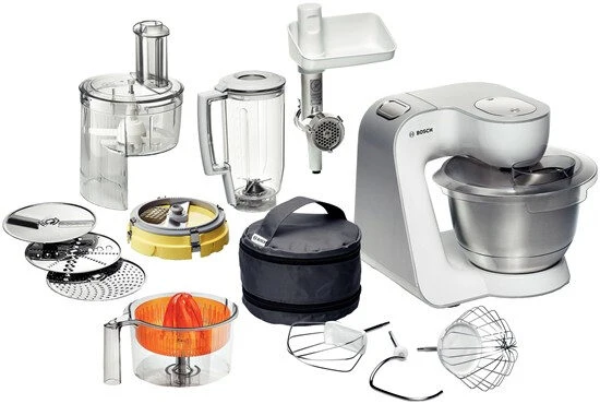 Bosch Styline robot da cucina 900 W 3,9 L Acciaio inox, Bianco
