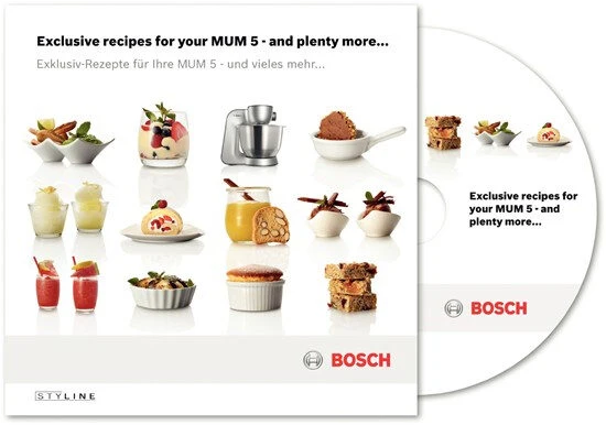 Bosch Styline robot da cucina 900 W 3,9 L Acciaio inox, Bianco