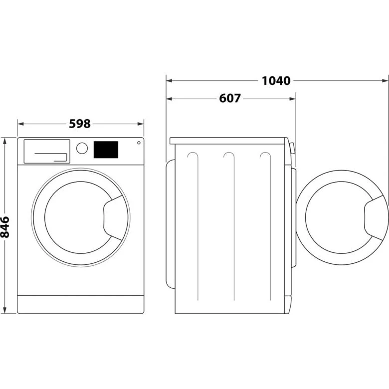 Hotpoint Ariston HPT 93D BS IT, Capacità 9kg, classe D, EasyIron, Slim, PetHair Removal