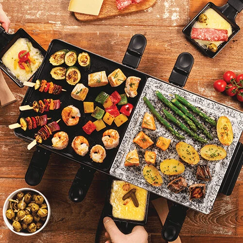 Russell Hobbs Multi Raclette 3 in 1 griglia per raclette 8 persona(e) 1400 W Nero