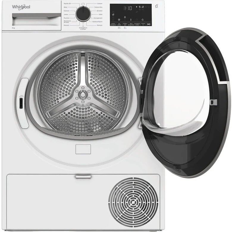 Whirlpool C WD 83M WBS IT, Capacità 8kg, classe D, colore White, Display digitale XL