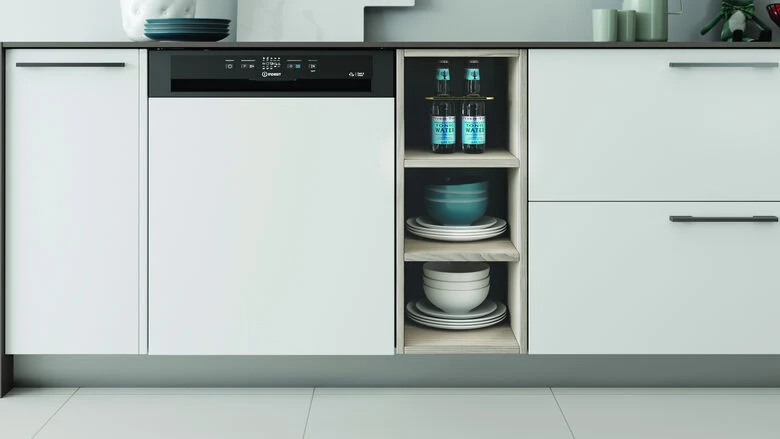 Indesit I3B L634 X Lavastoviglie a Incasso Scomparsa Parziale 14 coperti D