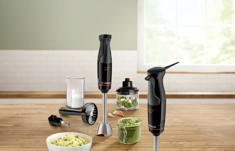 Bosch Serie 4 MSM4B623 frullatore 0,6 L Frullatore ad immersione 1000 W Antracite, Trasparente