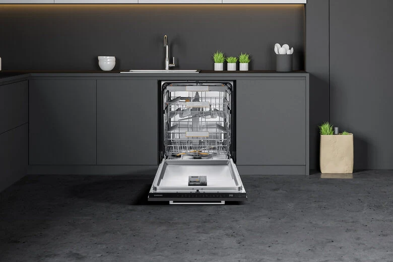 Samsung DW60CG880B00 Lavastoviglie a Incasso Scomparsa Totale Serie 8700 14 coperti A Terzo cesto per posate