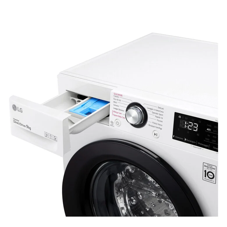 LG F4WV309SAE Lavatrice AI DDTM SteamTM 9Kg Classe energetica A