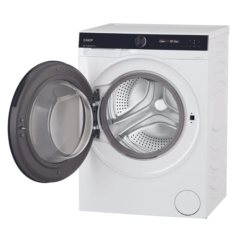 Candy BWS 6106B8-S Lavasciuga A Libera Installazione 10 Kg, 1600 Giri, Prowash&Dry, Wi-Fi + Bluetooth, Proactive Ecowash, Soft Drum, Classe D, Nero Bianco