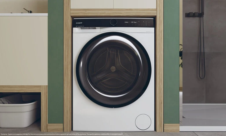 Candy BWS 6106B8-S Lavasciuga A Libera Installazione 10 Kg, 1600 Giri, Prowash&Dry, Wi-Fi + Bluetooth, Proactive Ecowash, Soft Drum, Classe D, Nero Bianco