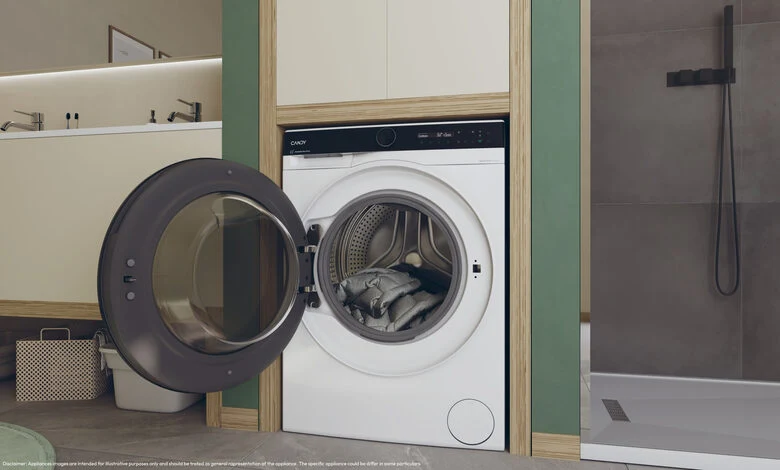Candy BWS 6106B8-S Lavasciuga A Libera Installazione 10 Kg, 1600 Giri, Prowash&Dry, Wi-Fi + Bluetooth, Proactive Ecowash, Soft Drum, Classe D, Nero Bianco