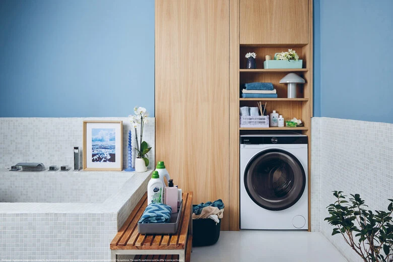 Candy BWS 6106B8-S Lavasciuga A Libera Installazione 10 Kg, 1600 Giri, Prowash&Dry, Wi-Fi + Bluetooth, Proactive Ecowash, Soft Drum, Classe D, Nero Bianco