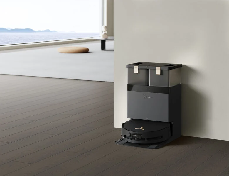 Ecovacs Deebot X8 Pro Omni 0,22 L Robot Aspirapolvere Sacchetto per la polvere Nero