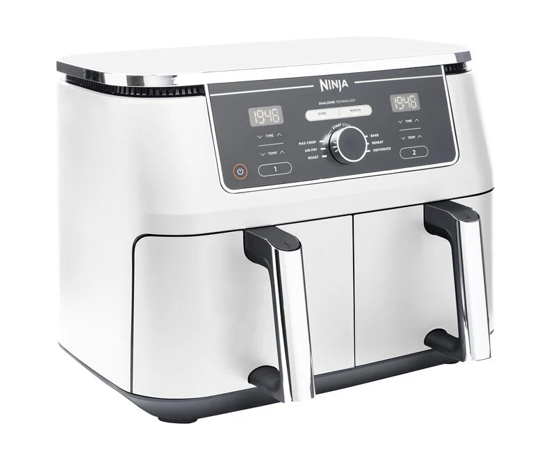 Ninja AF400EU Doppia 9,5 L Indipendente 2470 W Friggitrice ad aria calda Bianco