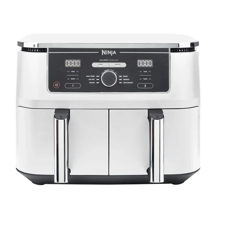 Ninja AF400EU Doppia 9,5 L Indipendente 2470 W Friggitrice ad aria calda Bianco