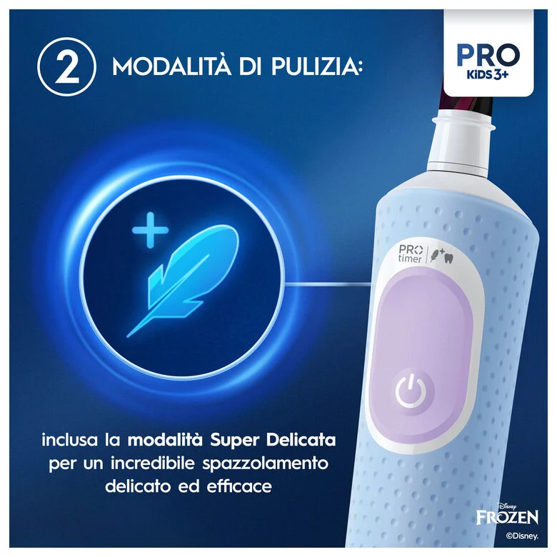 Oral-B Vitality Pro Frozen Bambino Spazzolino rotante-oscillante Nero, Grigio