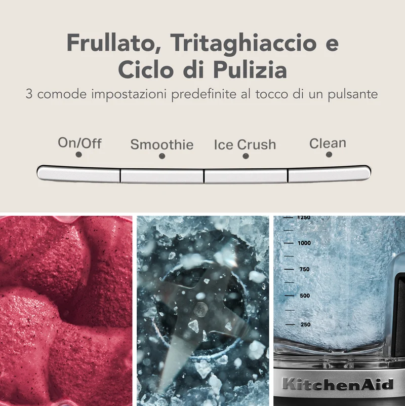 KitchenAid 5KSB2073EER 2 L Frullatore da tavolo 1200 W Nero, Rosso