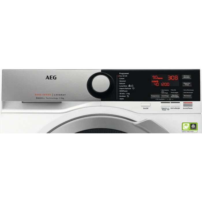 AEG L8FEE945X lavatrice Caricamento frontale 9 kg 1400 Giri/min B
