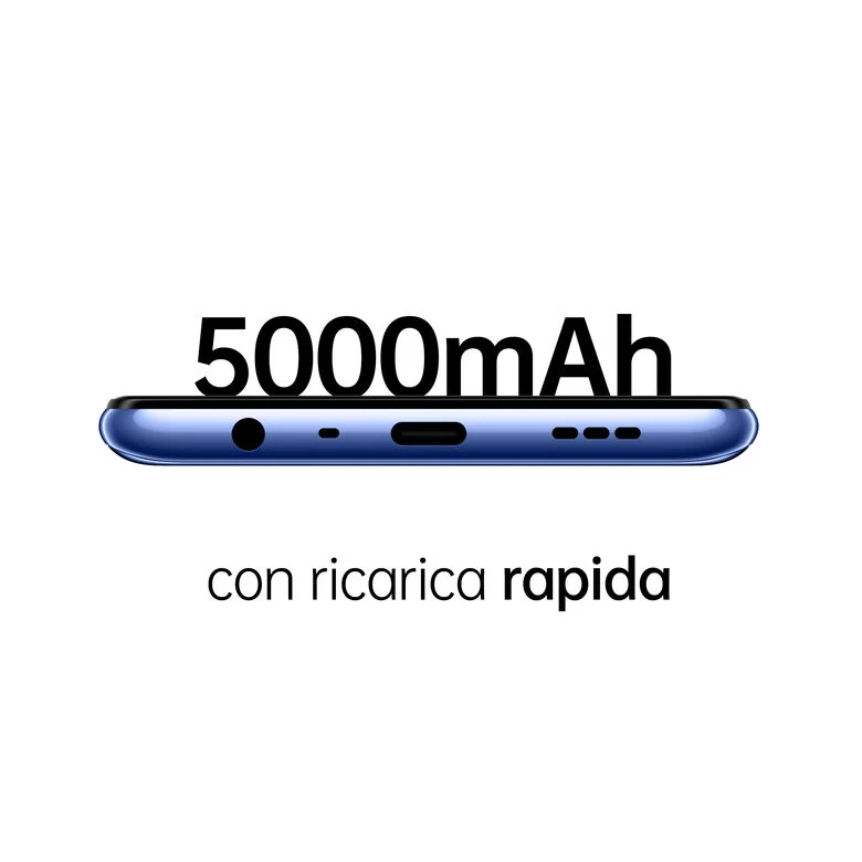 OPPO A74 Smartphone, 175g, Display 6.43" FHD+ AMOLED, 4 Fotocamere 48MP, RAM 6GB ESPANDIBILE FINO A 11GB+ROM 128GB, Batteria 5000mAh, Ricarica rapida, Dual Sim, [Versione Italiana], Midnight