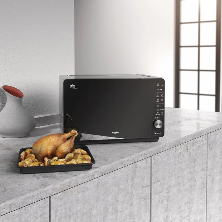 Whirlpool MWF 427 SL Superficie piana Microonde combinato 25 L 800 W Nero, Argento