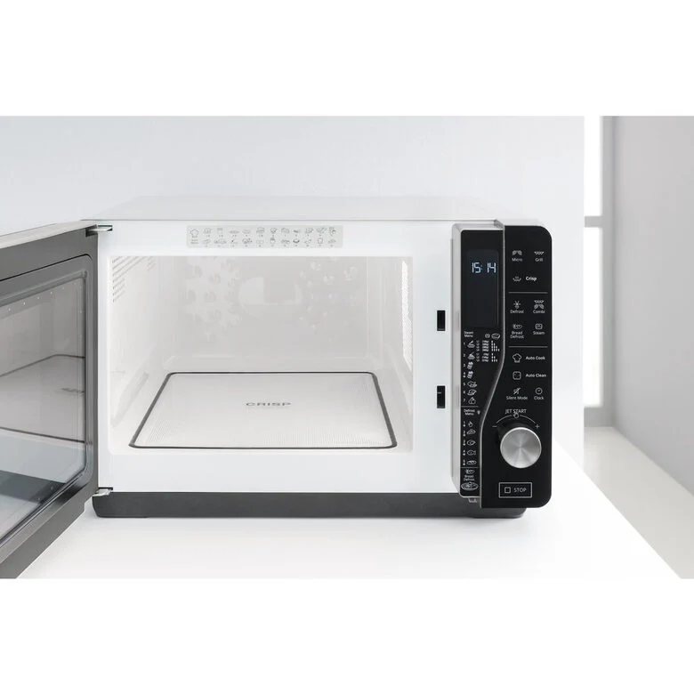 Whirlpool MWF 427 SL Superficie piana Microonde combinato 25 L 800 W Nero, Argento